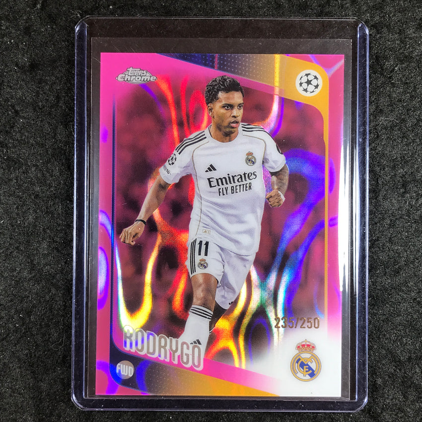 2025-26 Topps Chrome UEFA CC RODRYGO Pink Lava 235/250