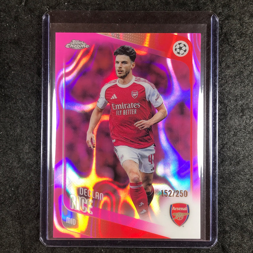 2025-26 Topps Chrome UEFA CC DECLAN RICE Pink Lava 152/250