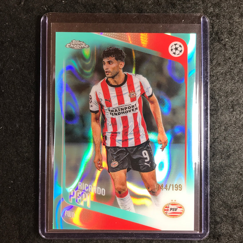 2025-26 Topps Chrome UEFA CC RICARDO PEPI Aqua Lava 44/199