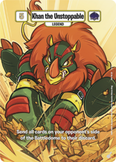 Khan the Unstoppable (Full Art) - DON-194 - XR - Secret Rare - Neopets TCG  Defenders of Neopia 1st Edition