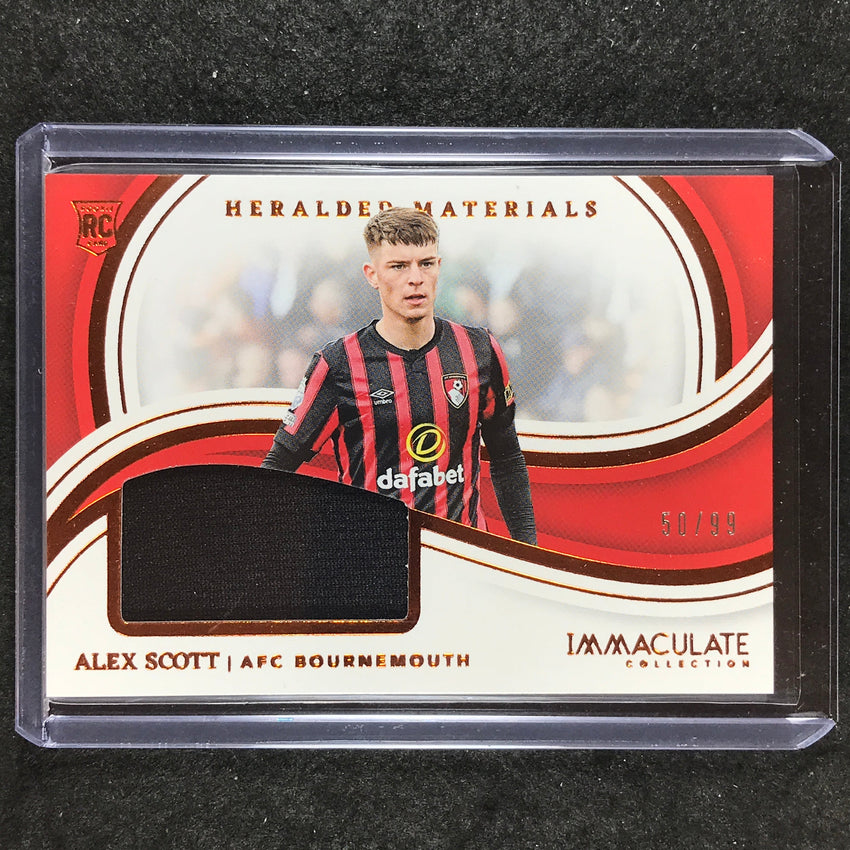2023-24 Immaculate Soccer ALEX SCOTT Heralded Materials Rookie Jersey Base 50/99