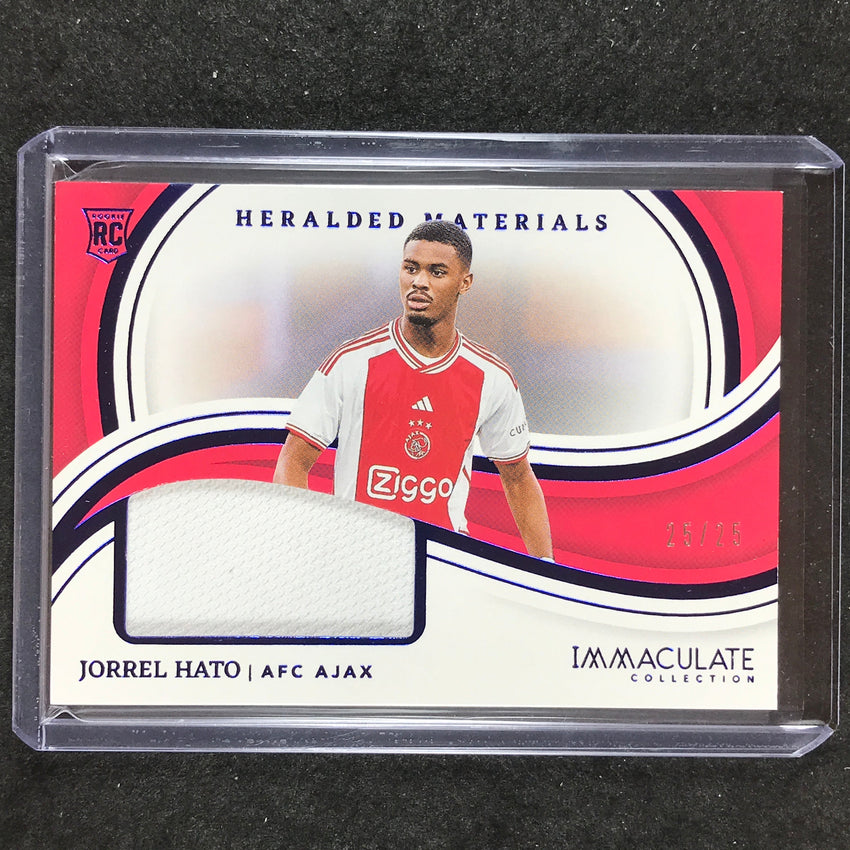 2023-24 Immaculate Soccer JORREL HATO Heralded Materials Rookie Jersey 25/25