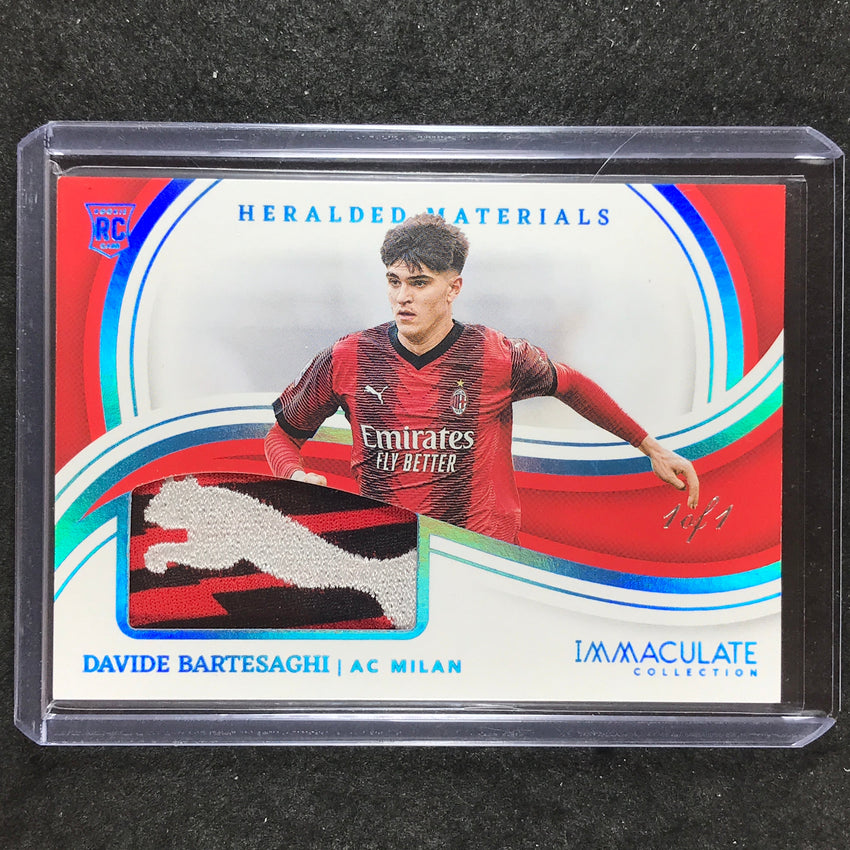 2023-24 Immaculate Soccer DAVIDE BARTESAGHI Heralded Materials Rookie Patch 1/1