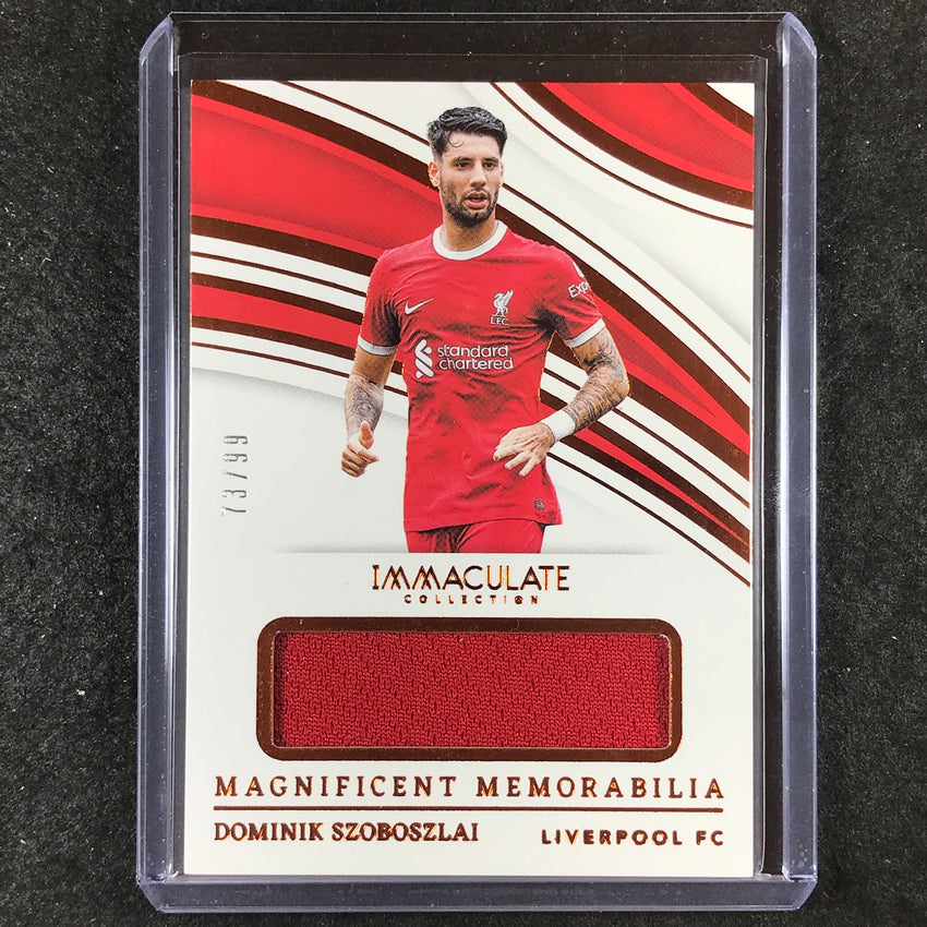 2023-24 Immaculate Soccer DOMINIK SZOBOSZLAI Magnificent Memorabilia 73/99