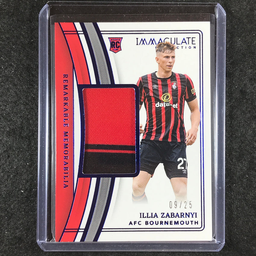 2023-24 Immaculate Soccer ILLIA ZABARNYI Remarkable Rookie Patch 9/25