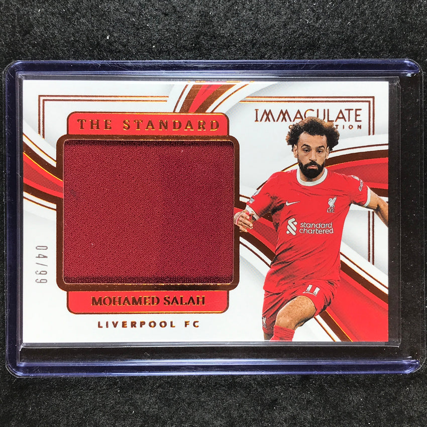 2023-24 Immaculate Soccer MOHAMED SALAH The Standard Jersey Relic Base 4/99