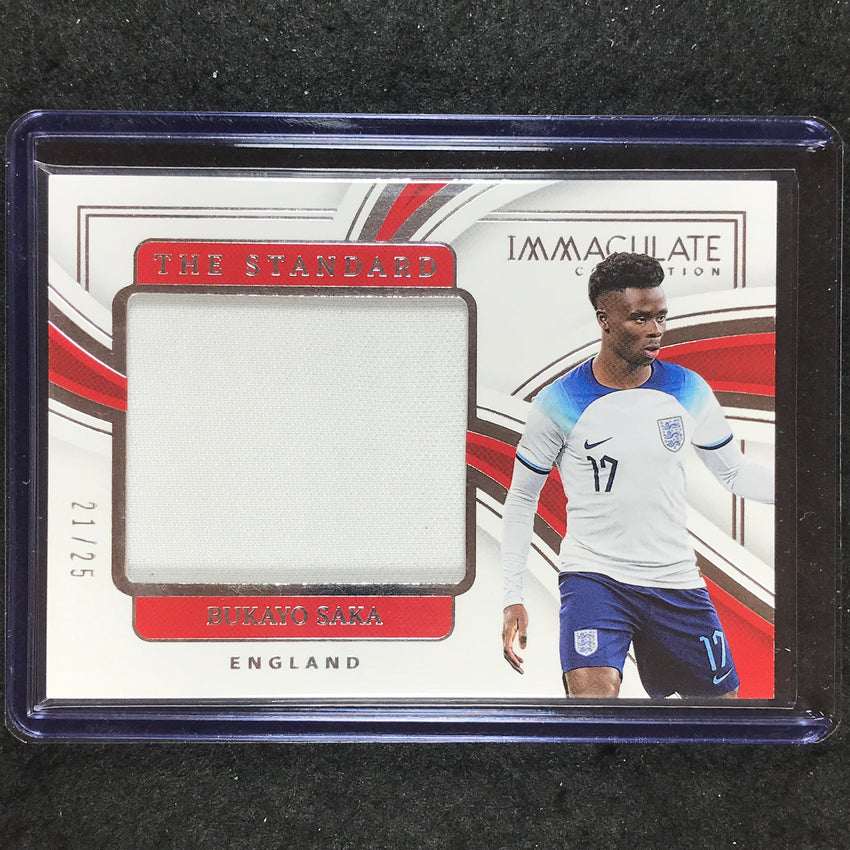 2023-24 Immaculate Soccer BUKAYO SAKA The Standard Jersey Relic Silver 21/25