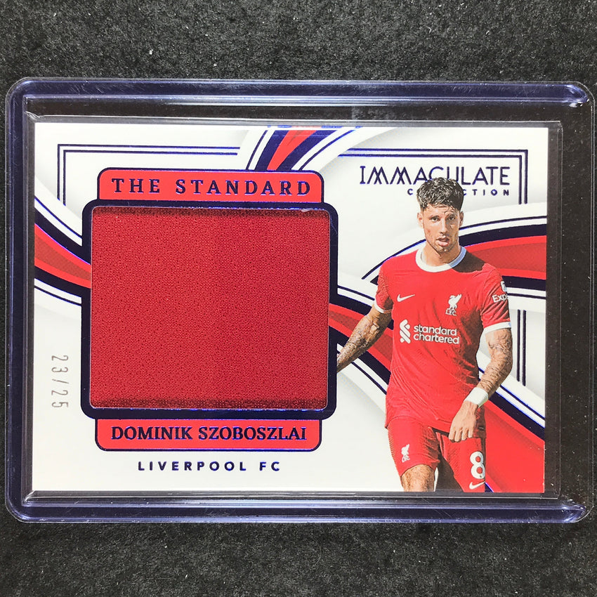 2023-24 Immaculate Soccer DOMINIK SZOBOSZLAI The Standard Jersey Sapphire 23/25