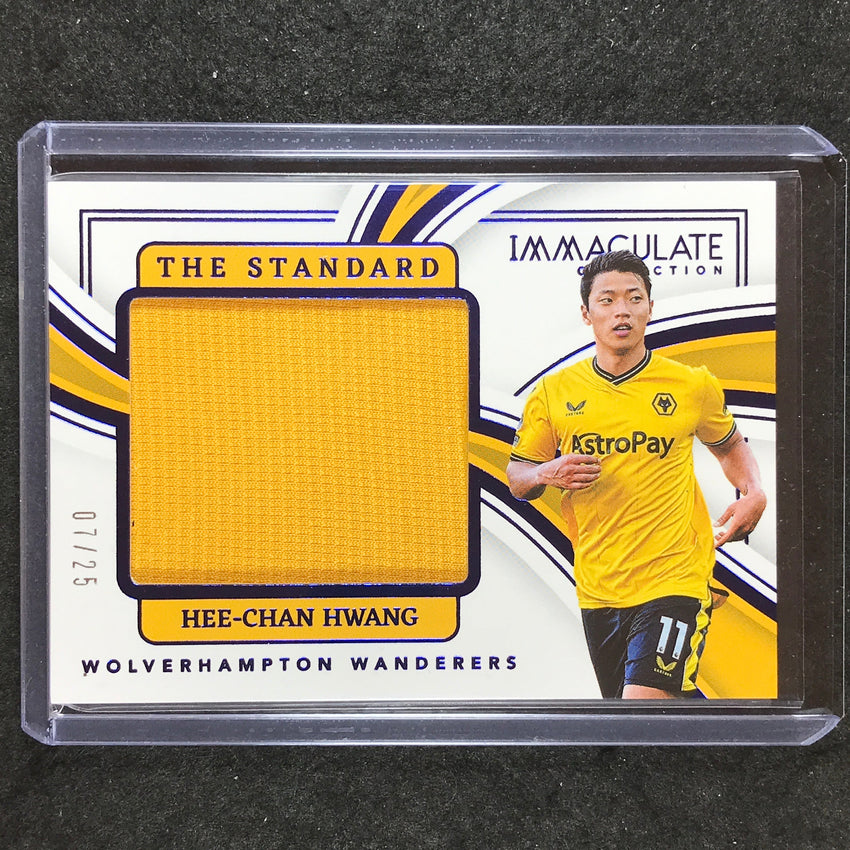 2023-24 Immaculate Soccer HEE-CHAN HWANG The Standard Jersey Relic Sapphire 7/25