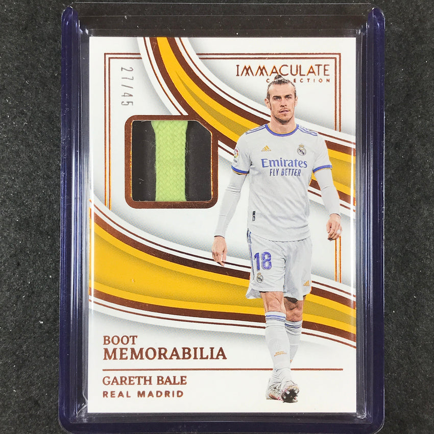 2023-24 Immaculate Soccer GARETH BALE Boot Memorabilia Relic 27/45