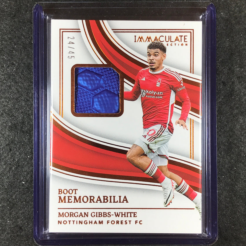 2023-24 Immaculate Soccer MORGAN GIBBS-WHITE Boot Memorabilia Relic 24/45