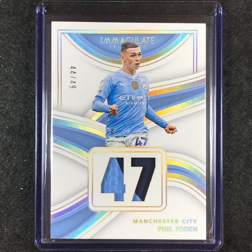 2023-24 Immaculate Soccer PHIL FODEN Jersey Numbers Patch Relic 44/49