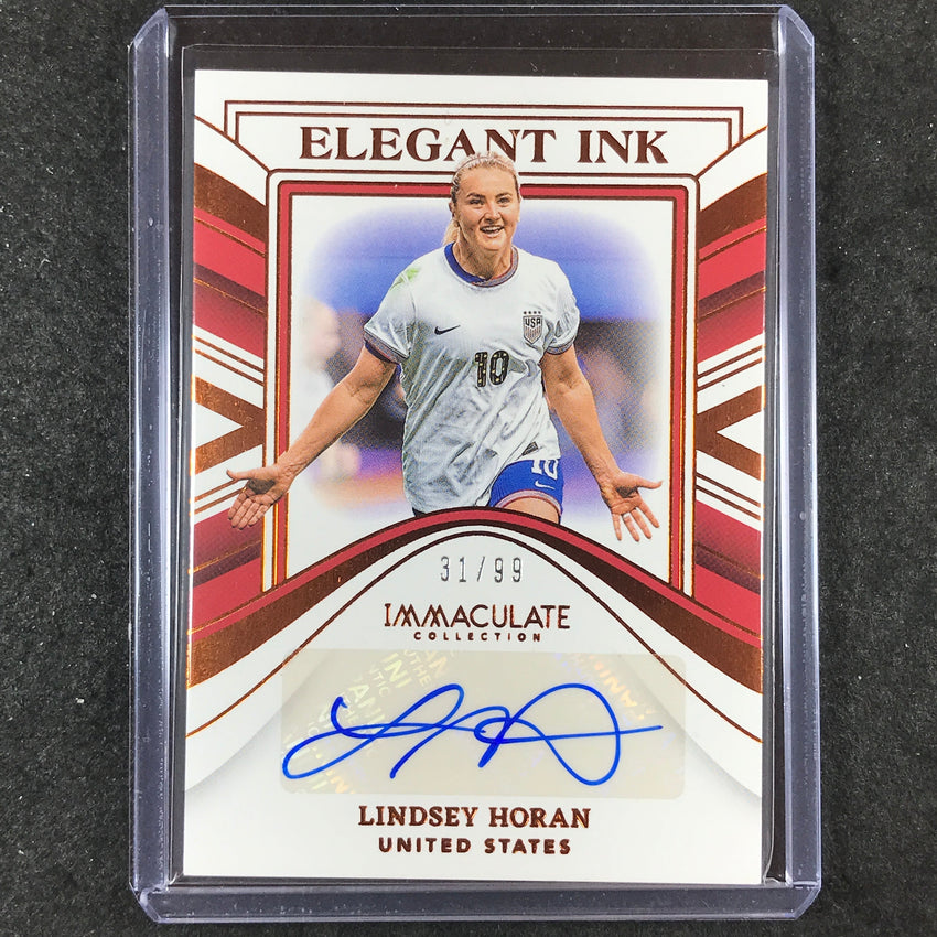 2023-24 Immaculate Soccer LINDSEY HORAN Elegant Ink Auto Base 31/99