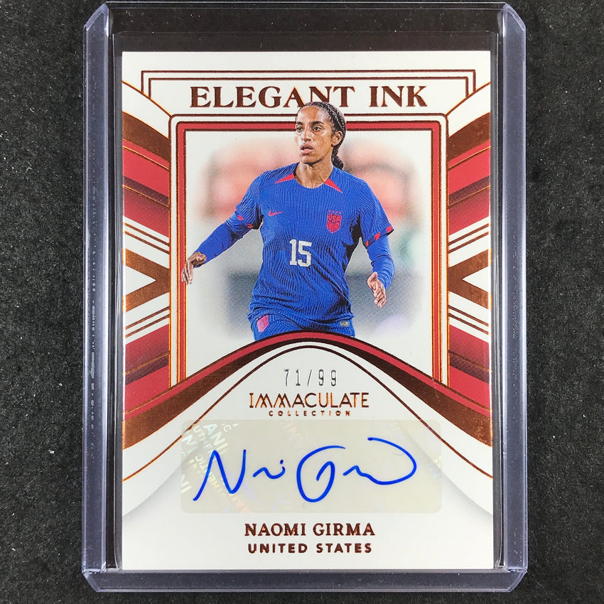 2023-24 Immaculate Soccer NAOMI GIRMA Elegant Ink Auto Base 71/99