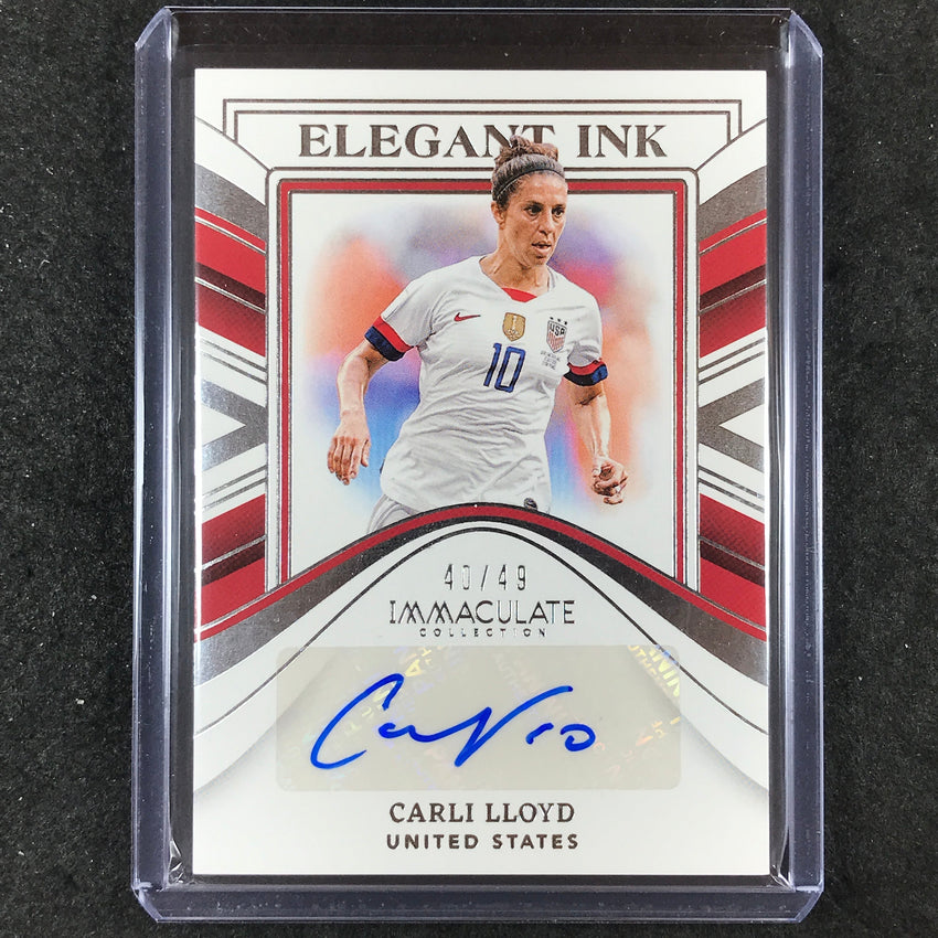 2023-24 Immaculate Soccer CARLI LLOYD Elegant Ink Auto Silver 40/49