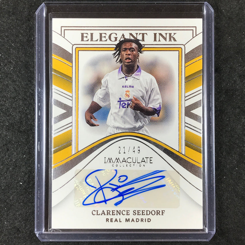 2023-24 Immaculate Soccer CLARENCE SEEDORF Elegant Ink Auto Silver 21/49