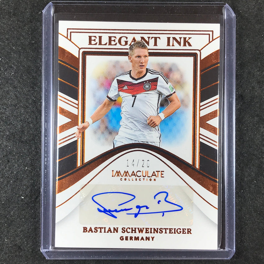 2023-24 Immaculate Soccer BASTIAN SCHWEINSTEIGER Elegant Ink Auto Bronze 14/20