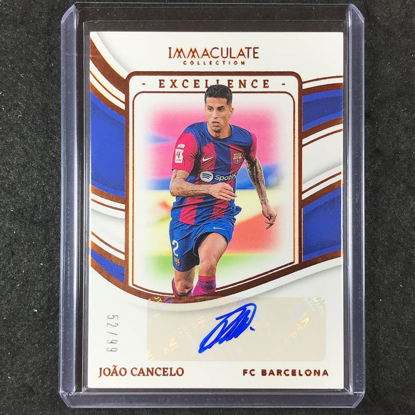 2023-24 Immaculate Soccer JOAO CANCELO Excellence Auto Base 52/99