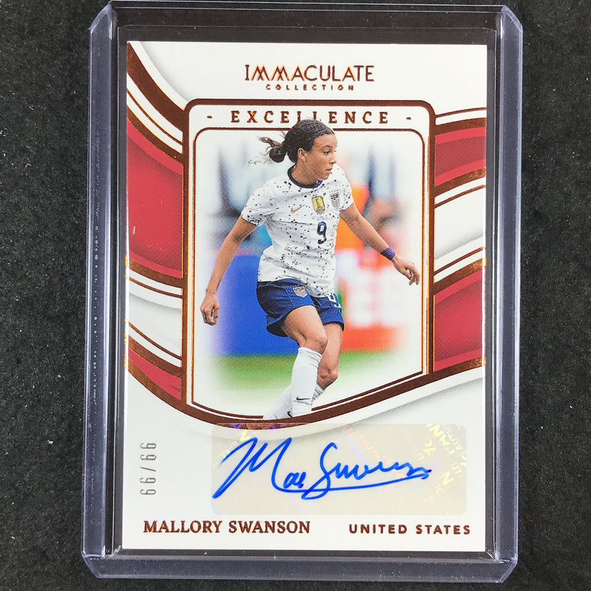 2023-24 Immaculate Soccer MALLORY SWANSON Excellence Auto Base 99/99