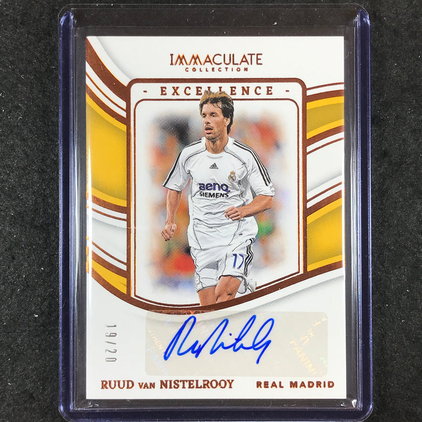 2023-24 Immaculate Soccer RUUD VAN NISTELROOY Excellence Auto Bronze 19/20