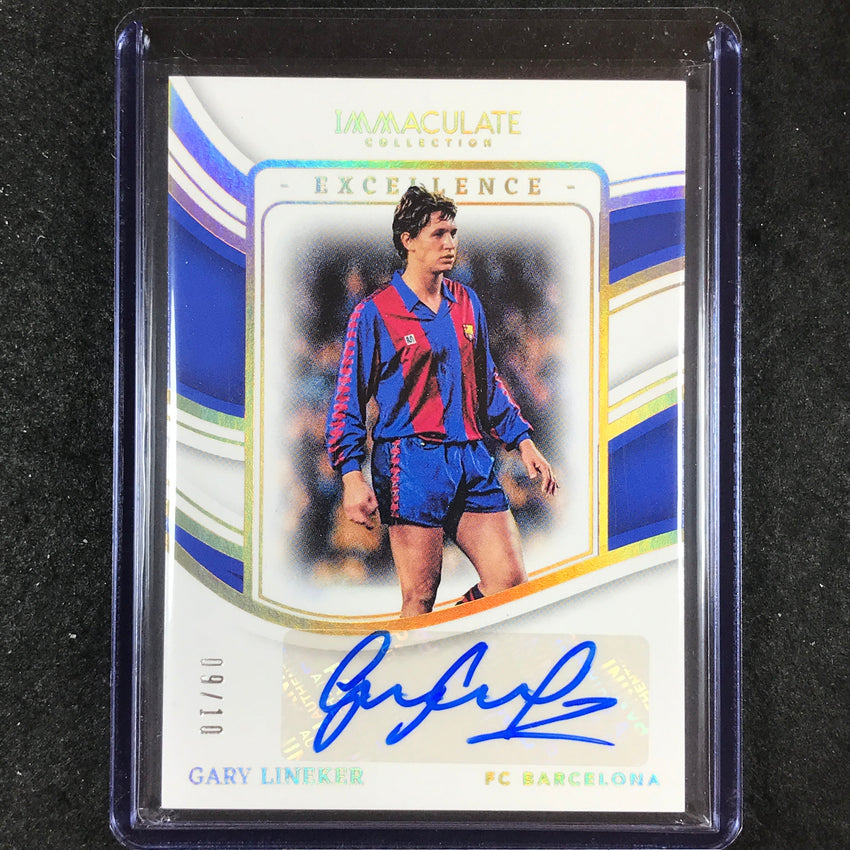 2023-24 Immaculate Soccer GARY LINEKER Excellence Auto Gold 9/10