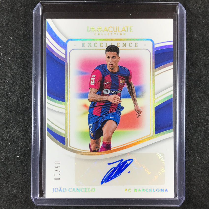 2023-24 Immaculate Soccer JOAO CANCELO Excellence Auto Gold 5/10