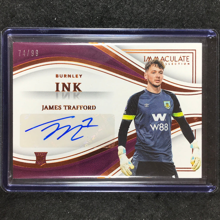 2023-24 Immaculate Soccer JAMES TRAFFORD Ink Rookie Auto Base 74/99