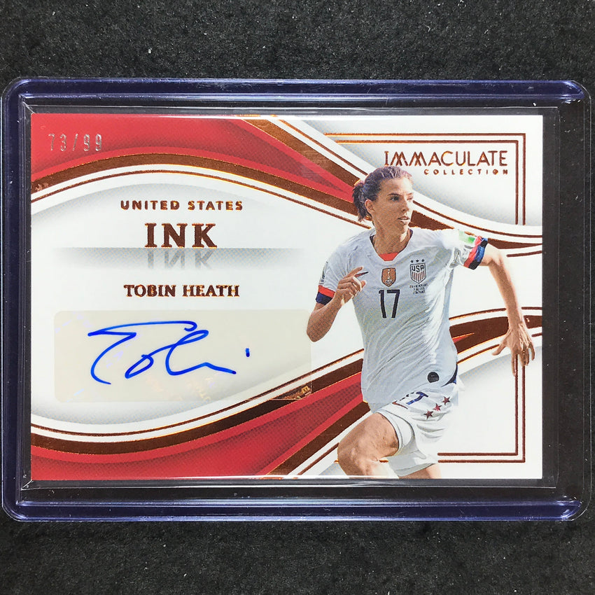 2023-24 Immaculate Soccer TOBIN HEATH Ink Auto Base 73/99