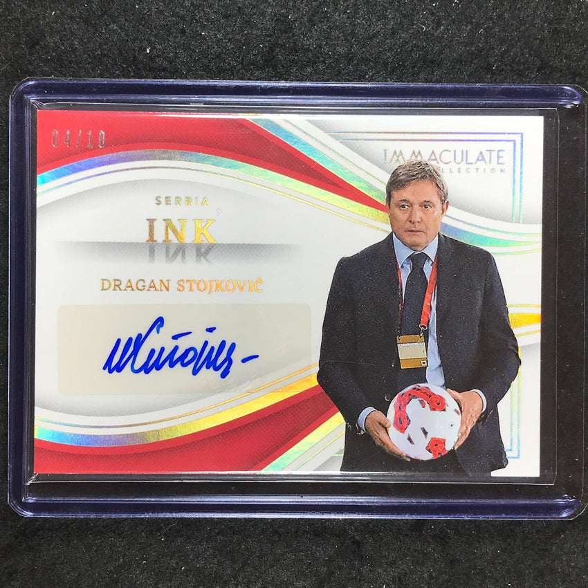 2023-24 Immaculate Soccer DRAGAN STOJKOVIC Ink Auto Gold 4/10
