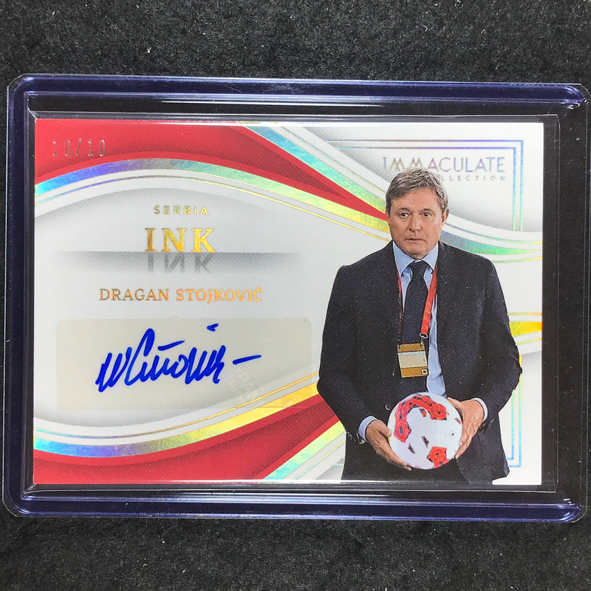 2023-24 Immaculate Soccer DRAGAN STOJKOVIC Ink Auto Gold 10/10