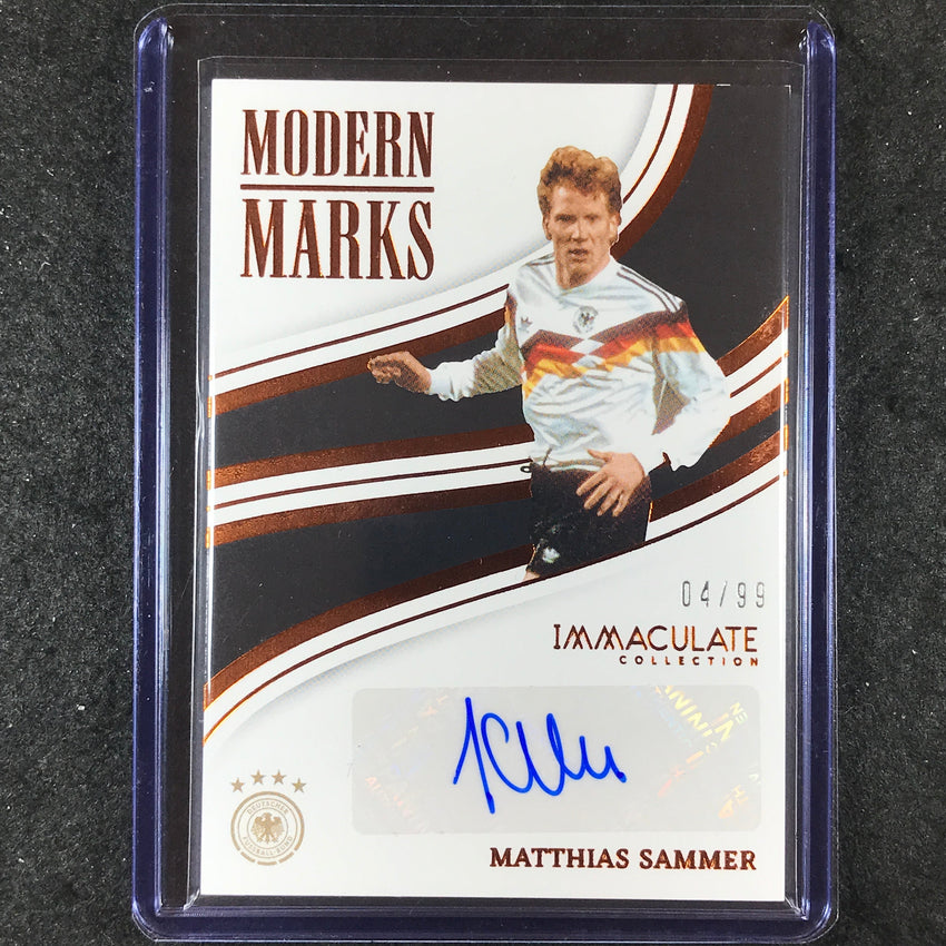 2023-24 Immaculate Soccer MATTHIAS SAMMER Modern Marks Auto Base 4/99