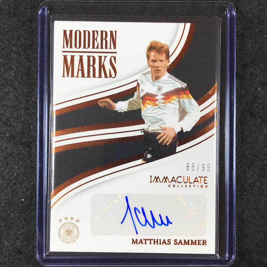 2023-24 Immaculate Soccer MATTHIAS SAMMER Modern Marks Auto Base 88/99