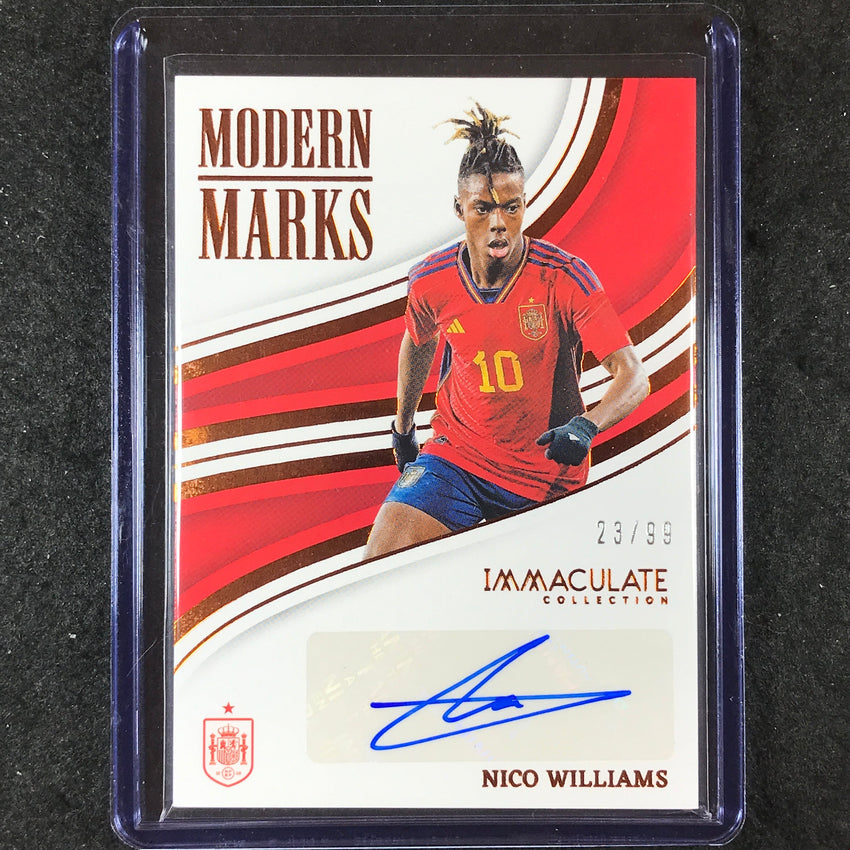 2023-24 Immaculate Soccer NICO WILLIAMS Modern Marks Auto Base 23/99
