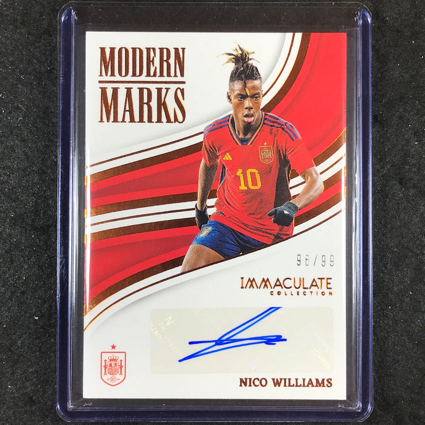2023-24 Immaculate Soccer NICO WILLIAMS Modern Marks Auto Base 96/99