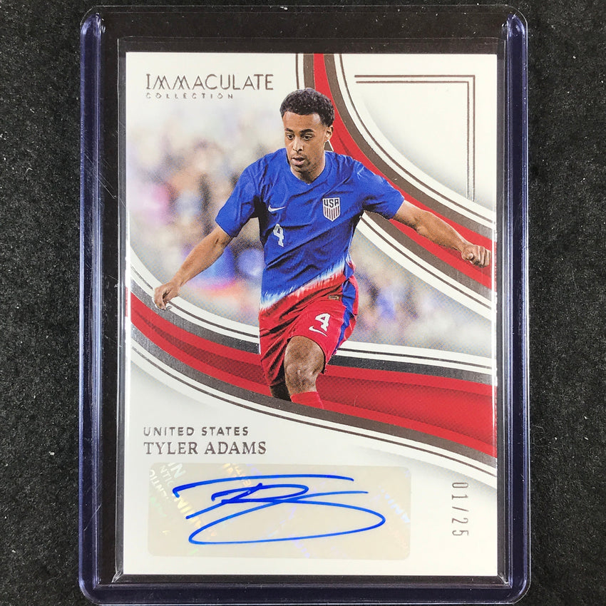 2023-24 Immaculate Soccer TYLER ADAMS Splendid Signatures Auto Silver 1/25