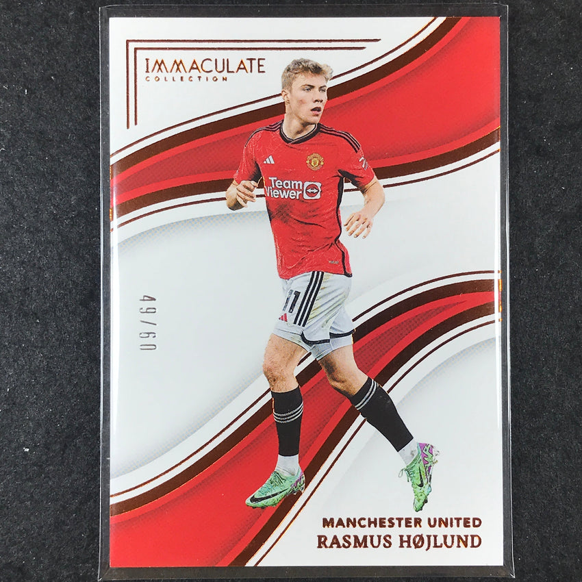 2023-24 Immaculate Soccer RASMUS HOJLUND Base 49/60 #201