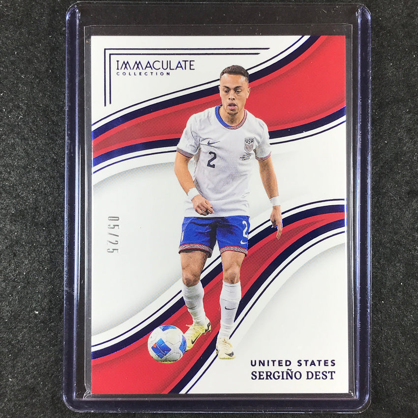 2023-24 Immaculate Soccer SERGINO DEST Base Sapphire 5/25 #3