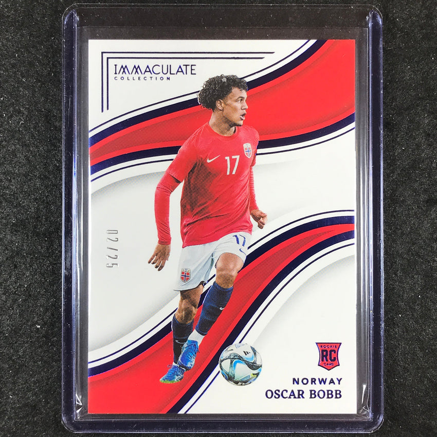 2023-24 Immaculate Soccer OSCAR BOBB Rookie Base Sapphire 2/25 #41
