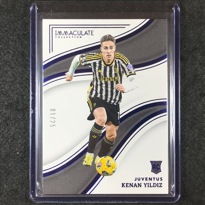 2023-24 Immaculate Soccer KENAN YILDIZ Rookie Base Sapphire 1/25 #68