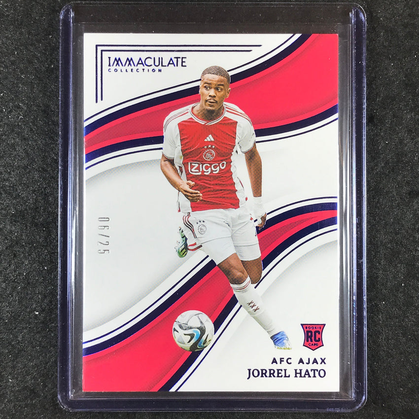 2023-24 Immaculate Soccer JORREL HATO Rookie Base Sapphire 6/25 #76
