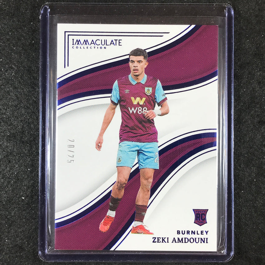 2023-24 Immaculate Soccer ZEKI AMDOUNI Rookie Base Sapphire 20/25 #148