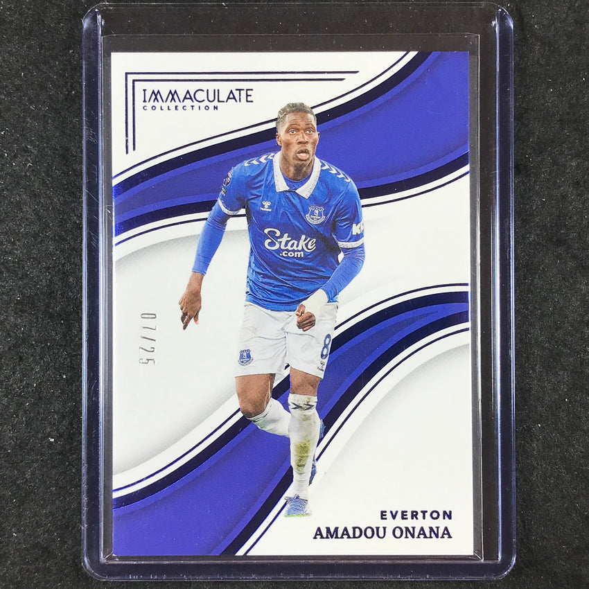 2023-24 Immaculate Soccer AMADOU ONANA Base Sapphire 7/25 #165