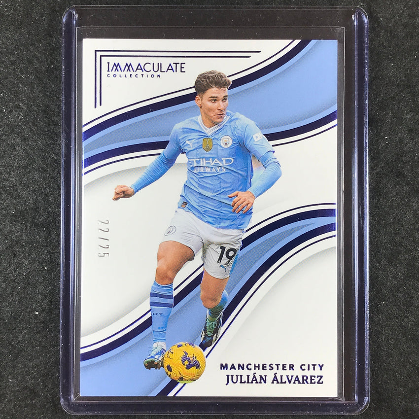 2023-24 Immaculate Soccer JULIAN ALVAREZ Base Sapphire 22/25 #196