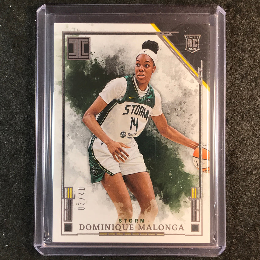 2025 Impeccable WNBA DOMINIQUE MALONGA Rookie Base Silver 3/40 #95