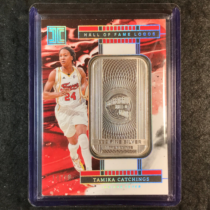 2025 Impeccable WNBA TAMIKA CATCHINGS Silver Hall of Fame Logos 10/20 #5