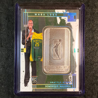 2025 Impeccable WNBA DOMINIQUE MALONGA Rookie Silver WNBA Logo 19/20 #18
