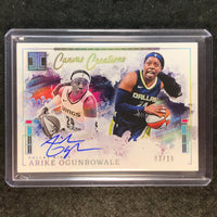 2025 Impeccable WNBA ARIKE OGUNBOWALE Canvas Creations Auto Holo Gold 3/10