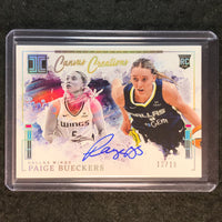2025 Impeccable WNBA PAIGE BUECKERS Canvas Creations Rookie Auto Holo Gold 10/10