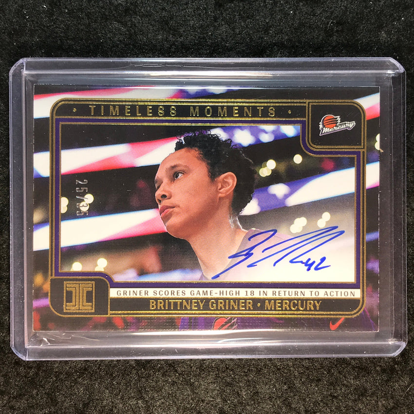 2025 Impeccable WNBA BRITTNEY GRINER Timeless Moments Auto Gold 25/35