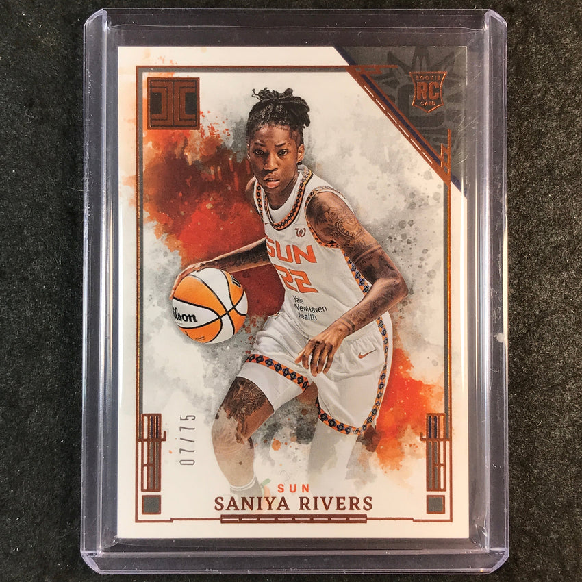 2025 Impeccable WNBA SANIYA RIVERS Rookie Base Bronze 7/75 #69